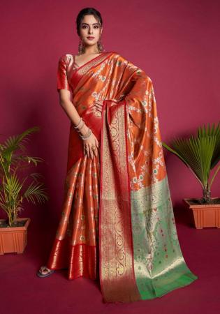 Picture of Pretty Silk Chocolate Saree