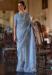 Picture of Marvelous Cotton & Linen Cadet Blue Saree