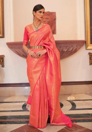 Picture of Resplendent Silk Light Coral Saree