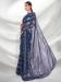 Picture of Pretty Georgette Midnight Blue Saree