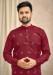 Picture of Resplendent Cotton Maroon Kurtas