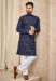 Picture of Graceful Cotton Navy Blue Kurtas