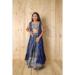 Picture of Superb Chiffon Dark Slate Blue Kids Lehenga Choli