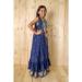 Picture of Superb Chiffon Dark Slate Blue Kids Lehenga Choli