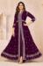 Picture of Georgette Purple & Indigo Anarkali Salwar Kameez