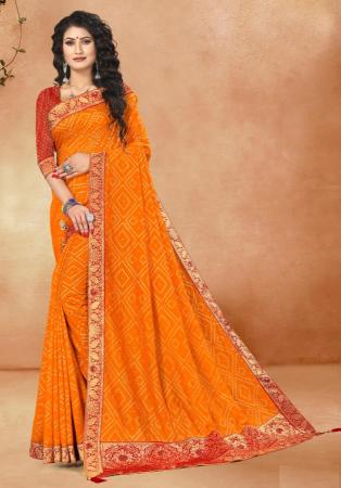 Picture of Radiant Silk Yellow Saree