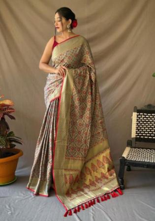 Picture of Admirable Silk Grey Saree