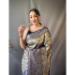 Picture of Sightly Silk Dim Gray Saree