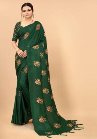 Picture of Exquisite Silk Sea Green Saree