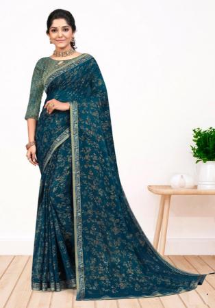 Picture of Admirable Silk Midnight Blue Saree