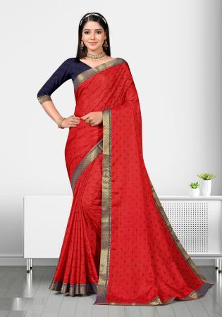 Picture of Sightly Silk Fire Brick Saree