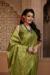 Picture of Comely Silk Dark Olive Green Saree