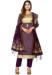 Picture of Taking Silk Purple Straight Cut Salwar Kameez