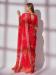 Picture of Comely Georgette Dark Red Saree