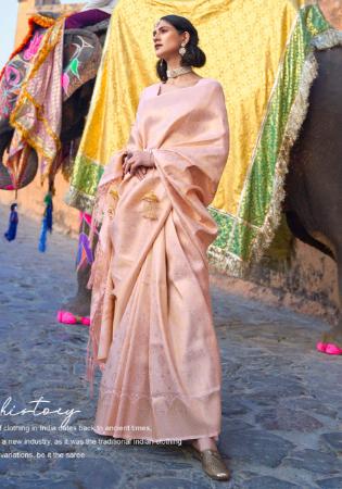 Picture of Shapely Silk Rosy Brown Saree