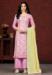 Picture of Cotton Pale Violet Red Straight Cut Salwar Kameez