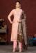 Picture of Excellent Silk Light Pink Straight Cut Salwar Kameez