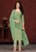 Picture of Silk Dark Sea Green Straight Cut Salwar Kameez