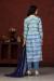 Picture of Silk Light Steel Blue Straight Cut Salwar Kameez