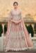 Picture of Resplendent Net Rosy Brown Anarkali Salwar Kameez