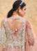 Picture of Resplendent Net Rosy Brown Anarkali Salwar Kameez