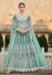 Picture of Splendid Net Dark Sea Green Anarkali Salwar Kameez