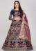 Picture of Graceful Silk Navy Blue Lehenga Choli