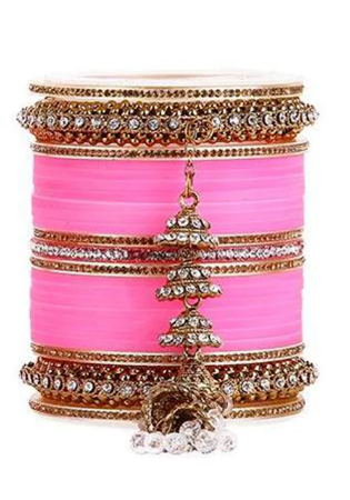 Picture of Delightful Hot Pink Bangles