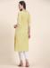 Picture of Admirable Cotton Pale Golden Rod Kurtis & Tunic