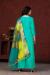 Picture of Chiffon Dark Turquoise Straight Cut Salwar Kameez