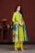 Picture of Chiffon Golden Rod Straight Cut Salwar Kameez