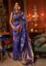 Picture of Bewitching Silk Blue Violet Saree