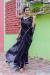 Picture of Fascinating Georgette Dark Slate Grey Saree