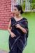 Picture of Fascinating Georgette Dark Slate Grey Saree