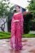 Picture of Beautiful Georgette Pale Violet Red Saree