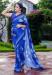 Picture of Classy Georgette Medium Blue Saree