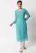 Picture of Georgette Medium Aqua Marine Kurtis & Tunic