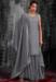 Picture of Georgette Light Slate Grey Readymade Salwar Kameez