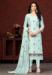 Picture of Chiffon & Cotton Powder Blue Straight Cut Salwar Kameez