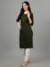 Picture of Beauteous Cotton Dark Olive Green Kurtis & Tunic