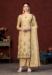 Picture of Silk Pale Golden Rod Straight Cut Salwar Kameez