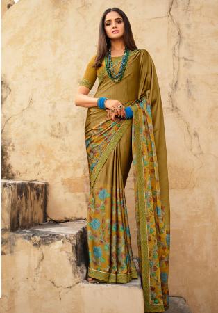 Picture of Well Formed Chiffon & Georgette Sienna Saree