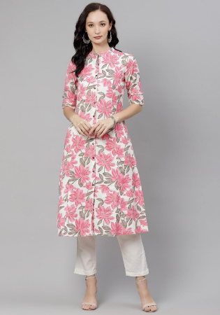 Picture of Shapely Cotton Rosy Brown Kurtis & Tunic