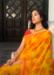 Picture of Classy Georgette Orange Saree