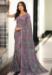 Picture of Lovely Georgette Plum Saree