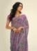 Picture of Lovely Georgette Plum Saree