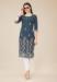 Picture of Sightly Chiffon Dark Slate Grey Kurtis & Tunic