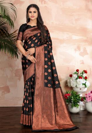 Picture of Radiant Silk Black Saree