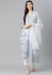 Picture of Cotton Light Steel Blue Readymade Salwar Kameez