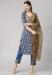 Picture of Cotton Dark Slate Blue Readymade Salwar Kameez